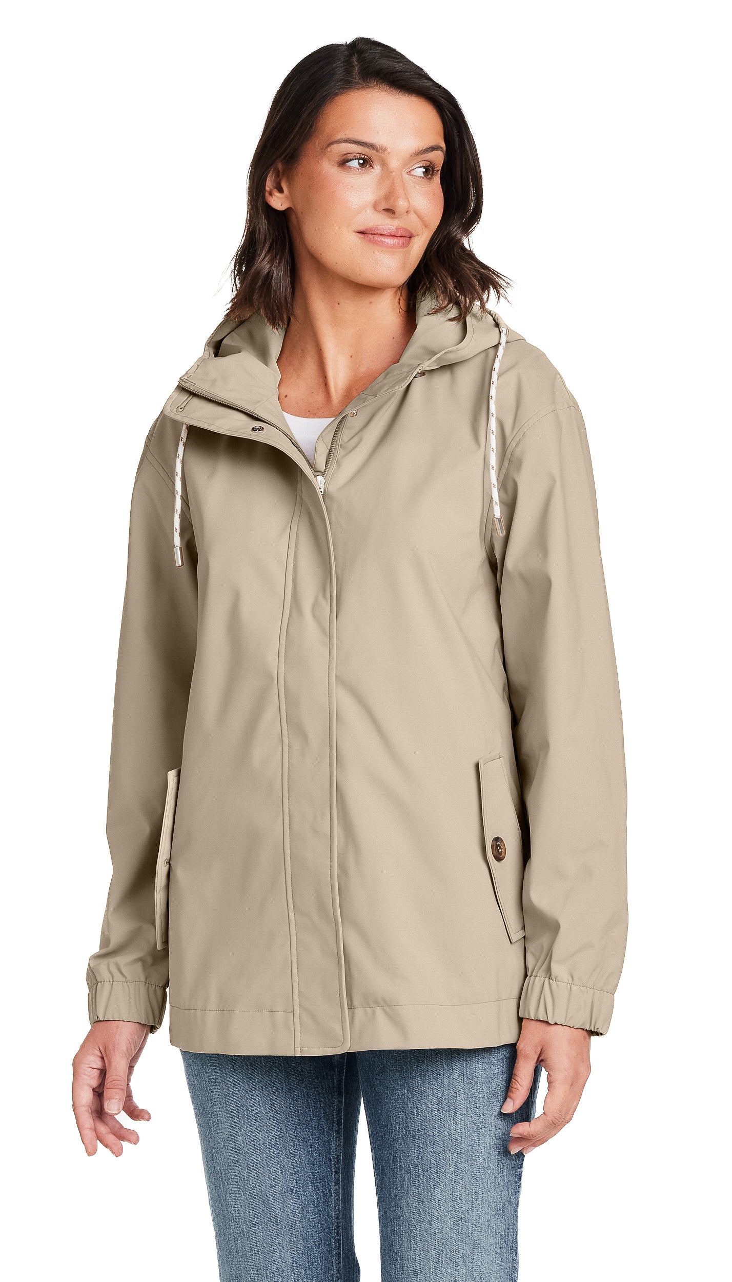 HOODED RAIN JACKET
