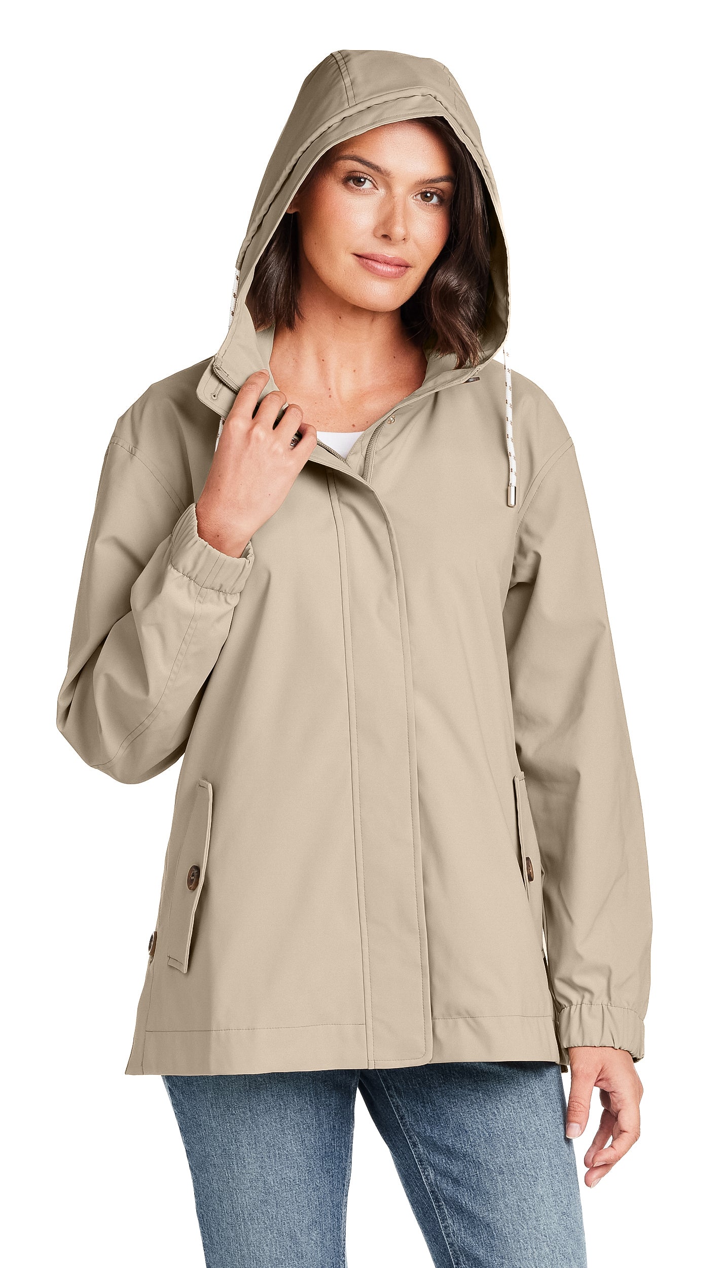 HOODED RAIN JACKET