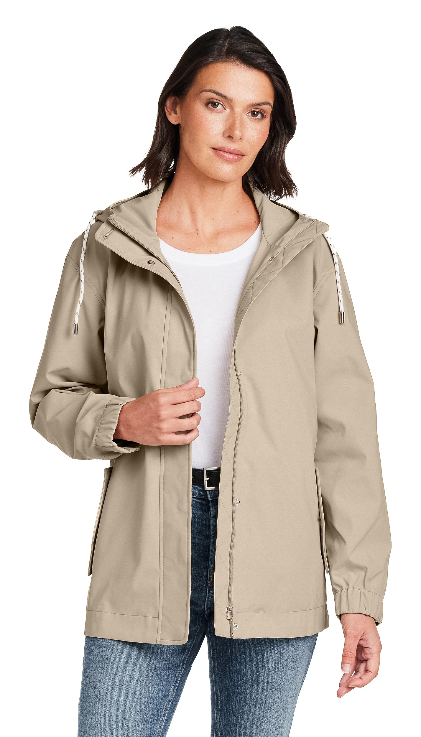 HOODED RAIN JACKET