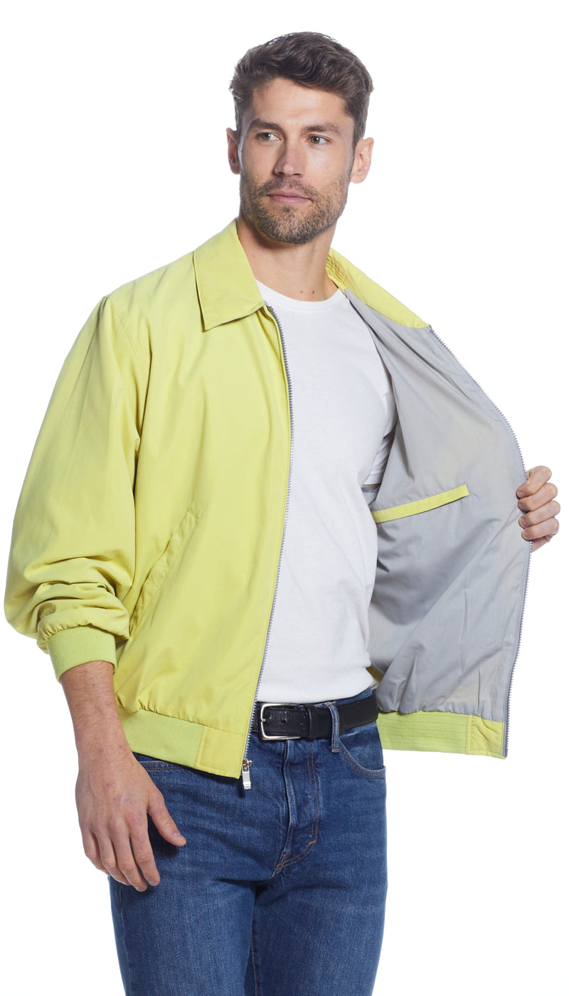 MICROFIBER GOLF JACKET - LEMON