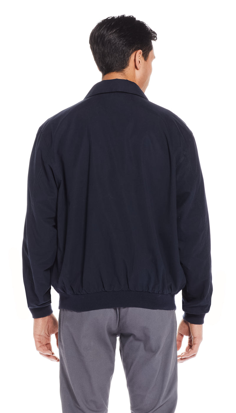 MICROFIBER GOLF JACKET - NAVY