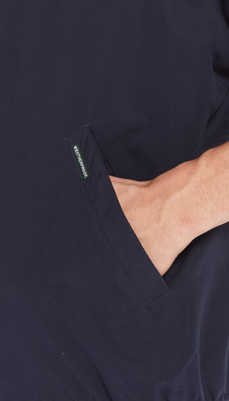 MICROFIBER GOLF JACKET - NAVY