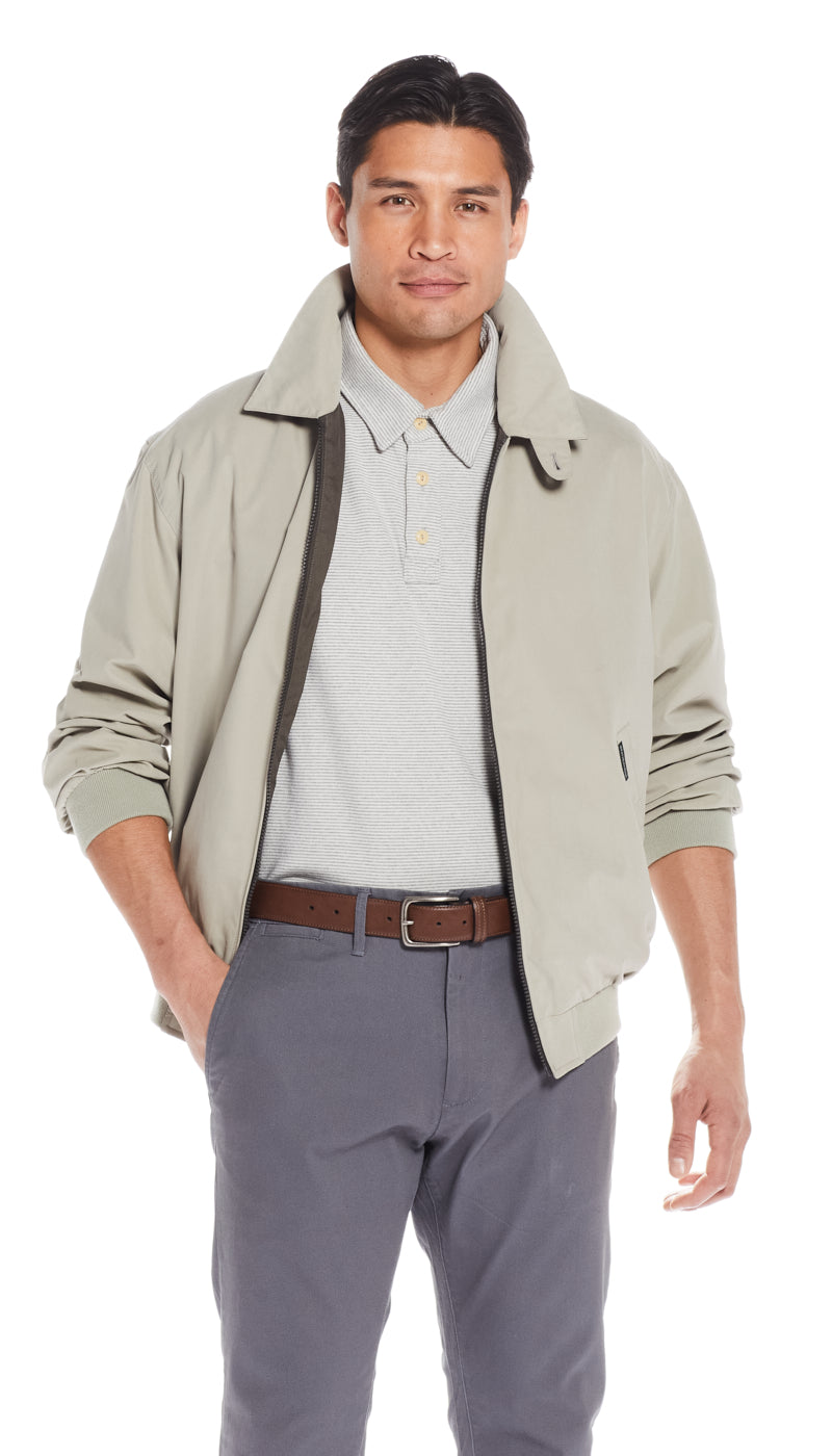MICROFIBER GOLF JACKET - NEW STONE
