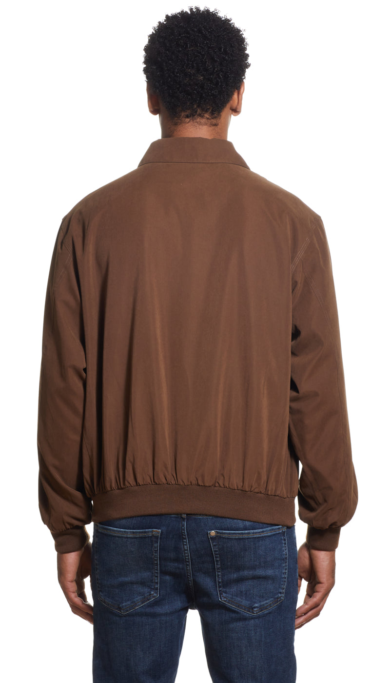 MICROFIBER GOLF JACKET - BOURBON