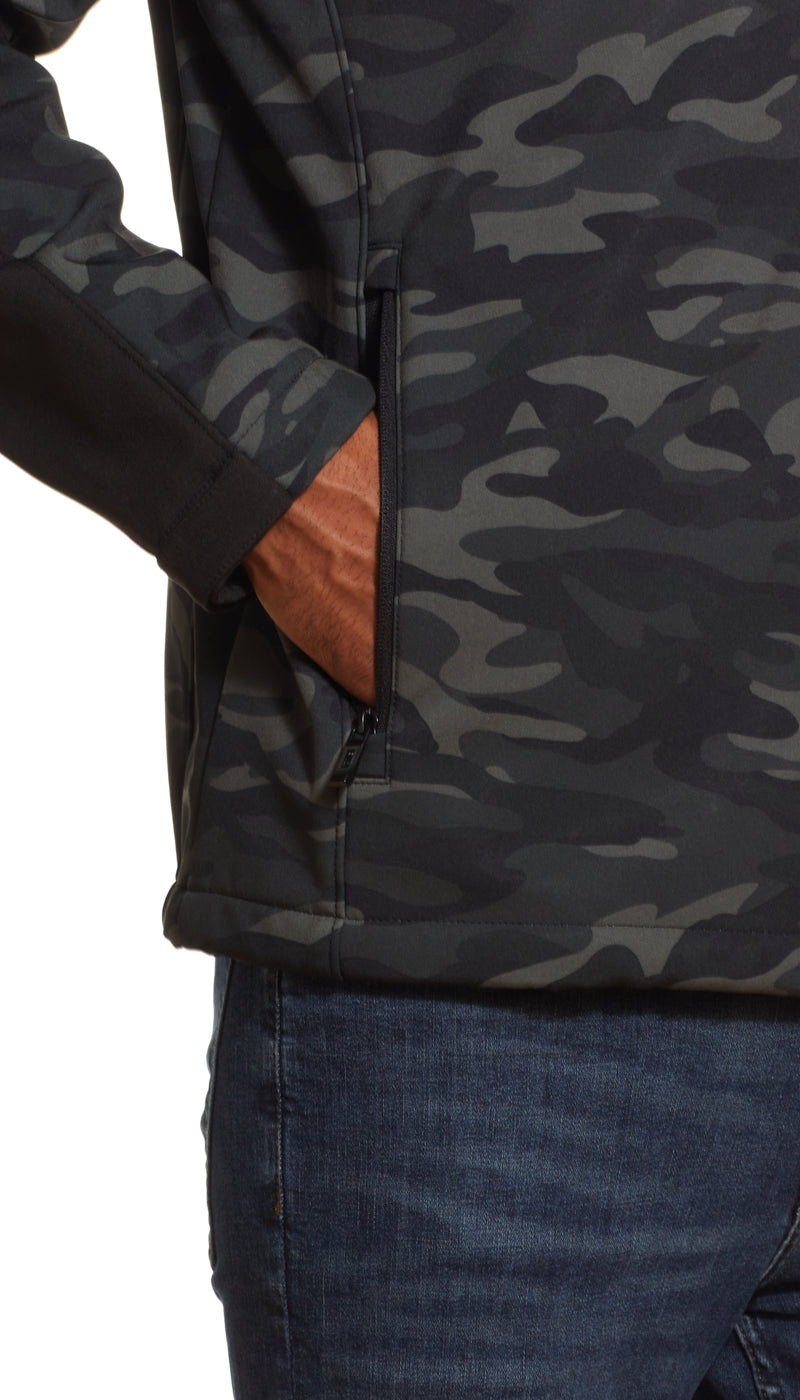 CAMOUFLAGE / COMBO SOFTSHELL JACKET