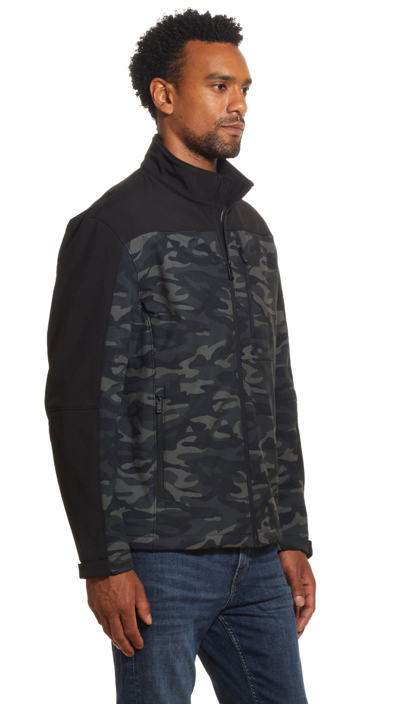CAMOUFLAGE / COMBO SOFTSHELL JACKET