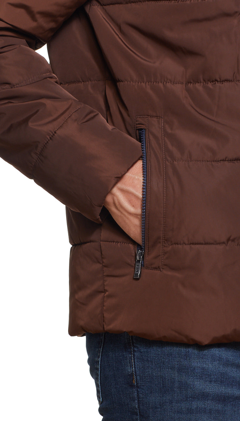 PUFFER JACKET - CINNAMON