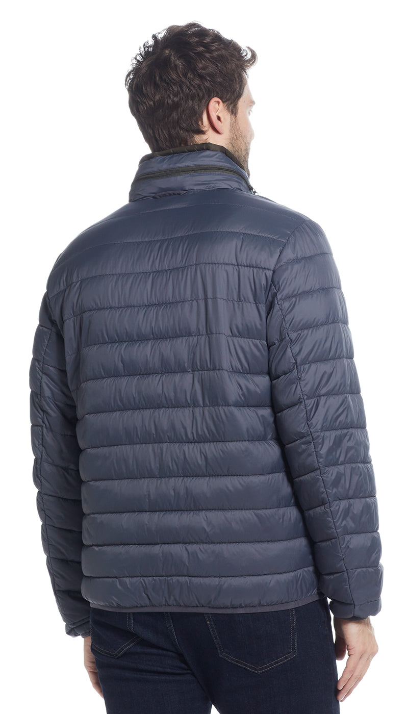 PILLOW PAC PUFFER JACKET - CHARCOAL