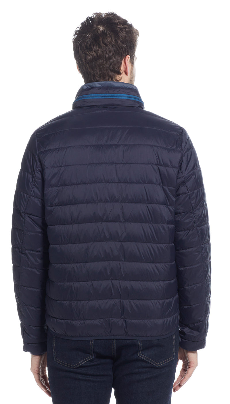 PILLOW PAC PUFFER JACKET - NAVY