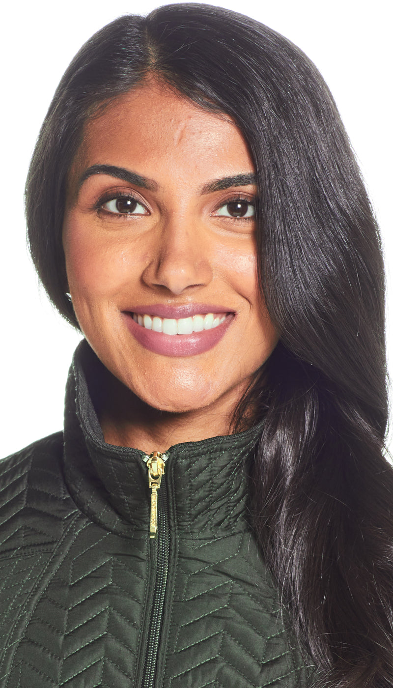 QUILTED JACKET WITH SIDE STRETCH