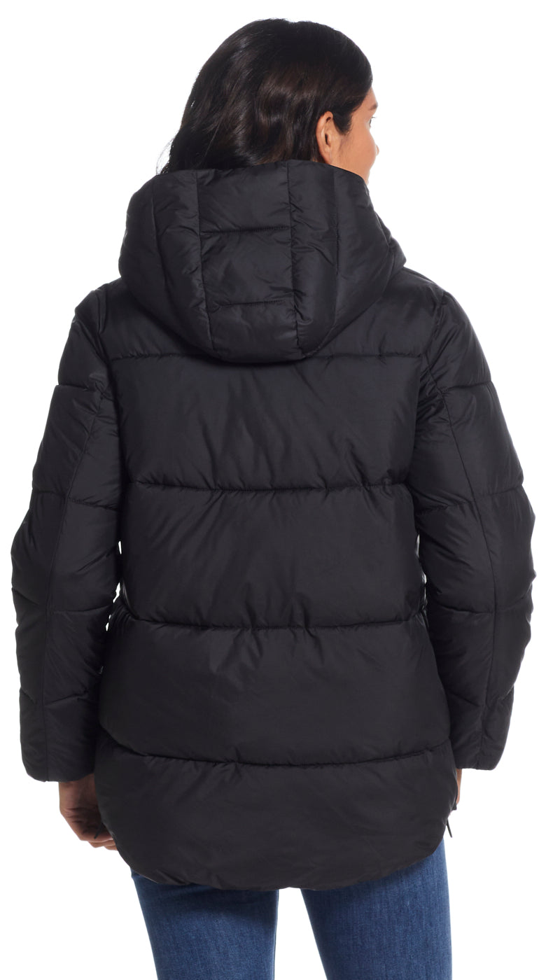 HOODED PUFFER COAT