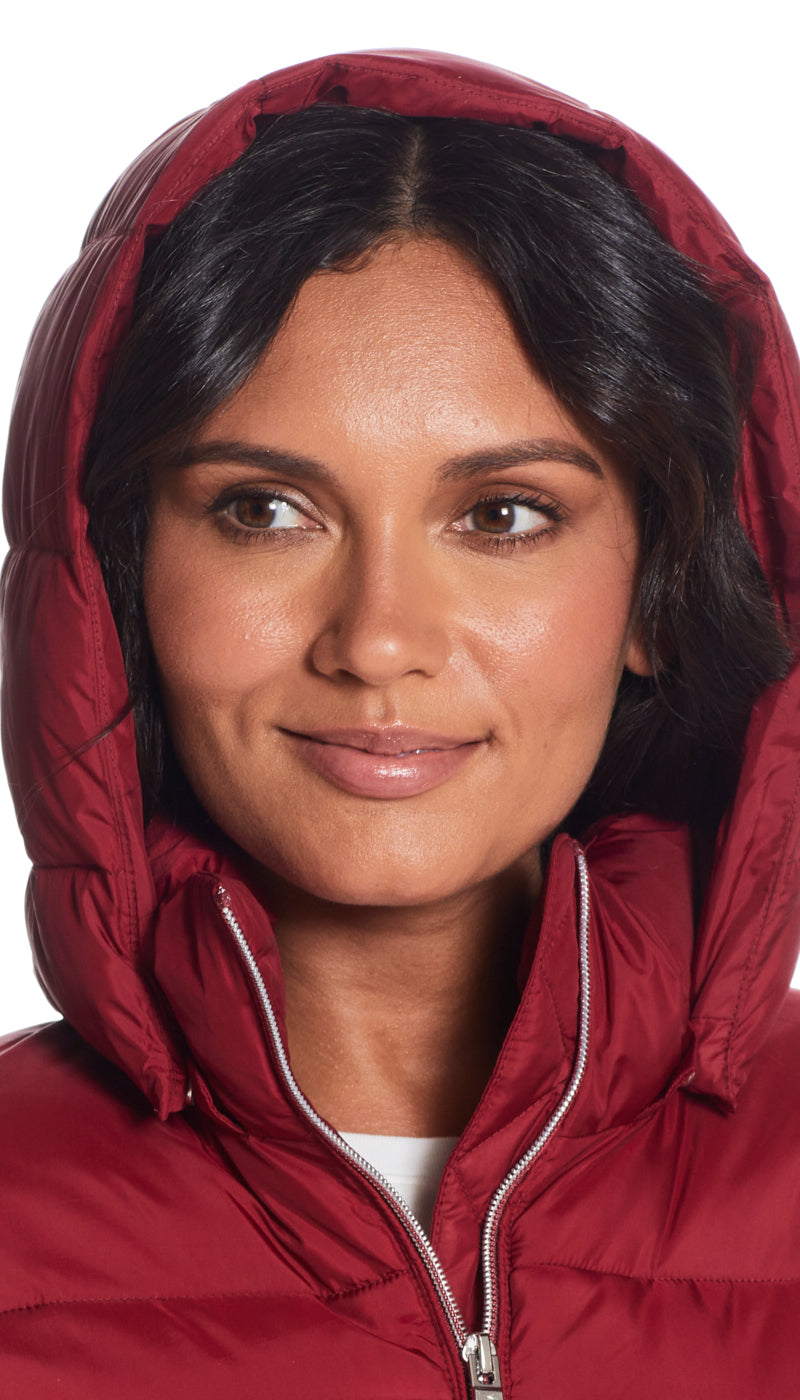 HOODED PUFFER COAT