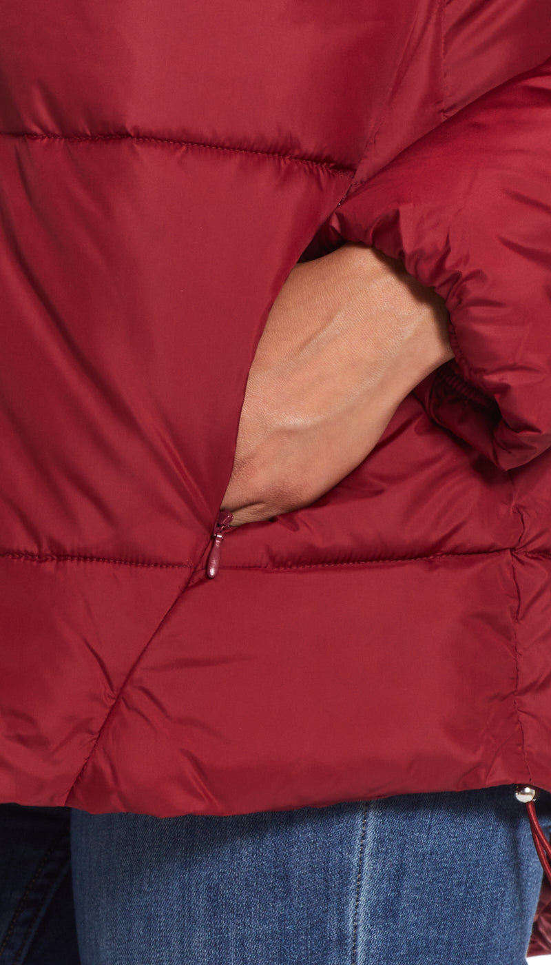 HOODED PUFFER COAT