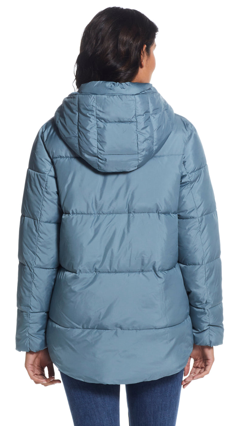 HOODED PUFFER COAT