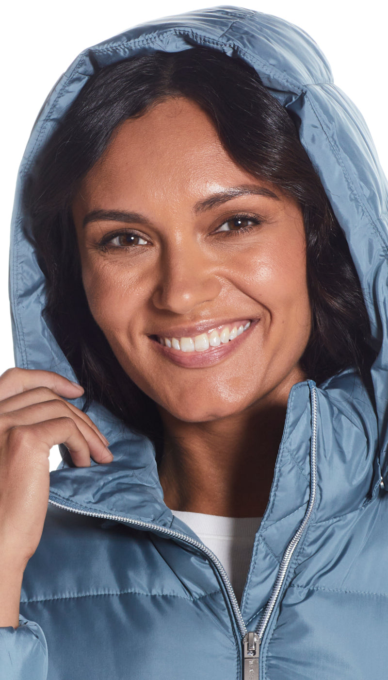 HOODED PUFFER COAT