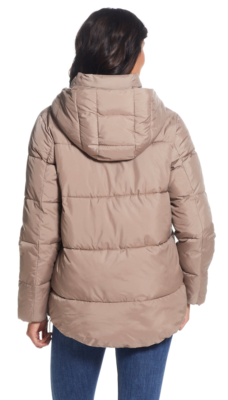 HOODED PUFFER COAT