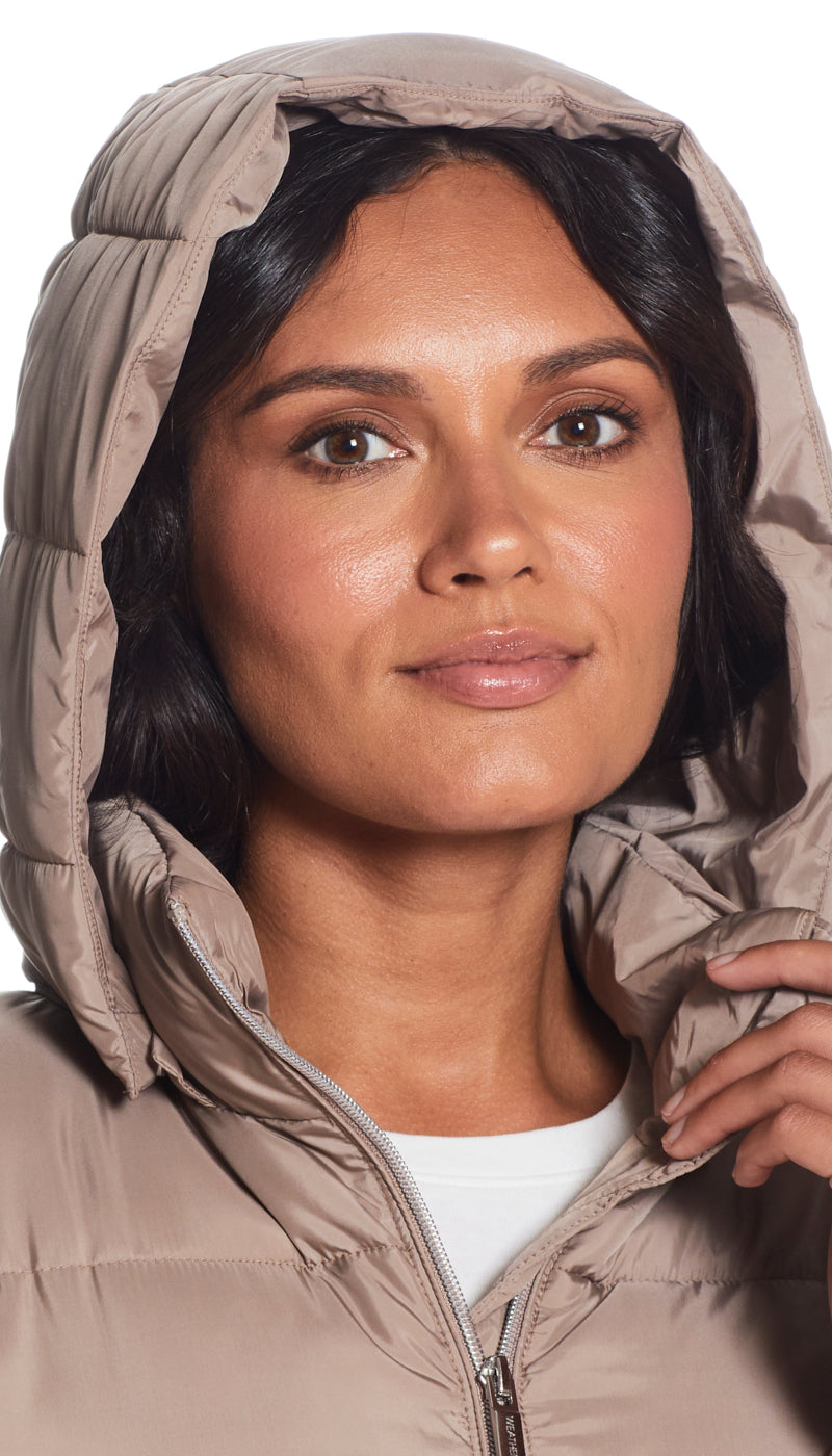 HOODED PUFFER COAT