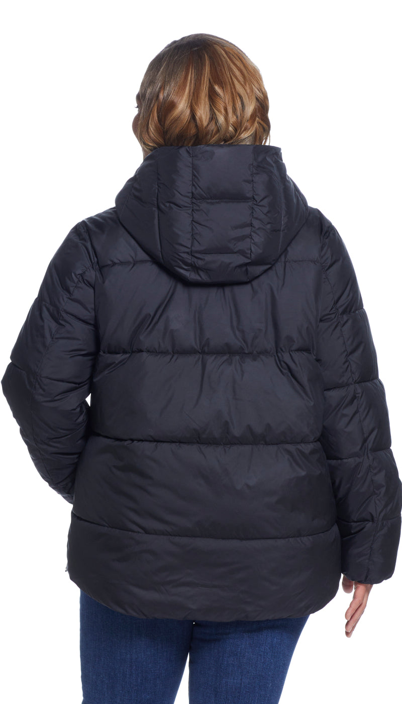 HOODED PUFFER COAT