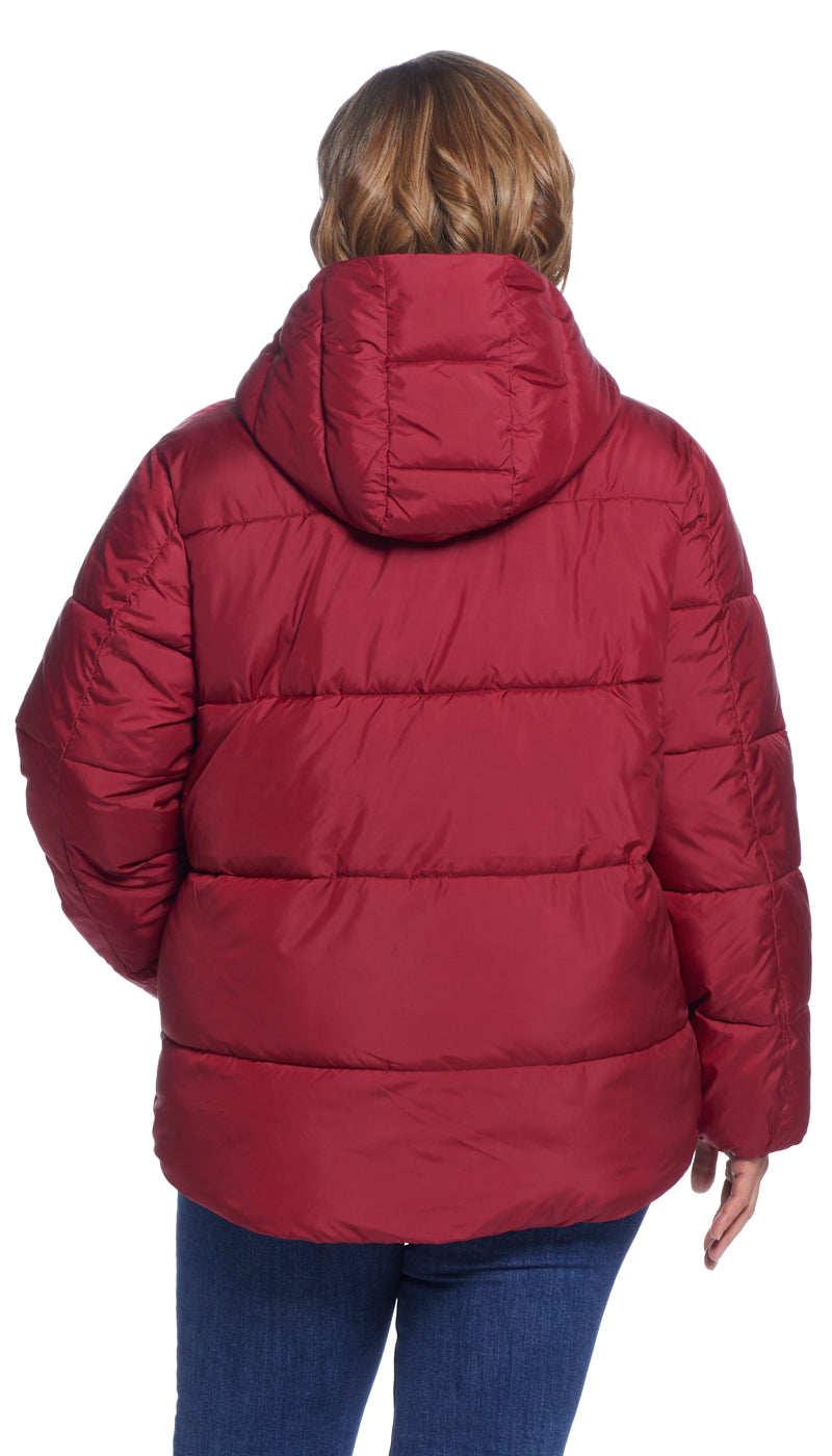 HOODED PUFFER COAT