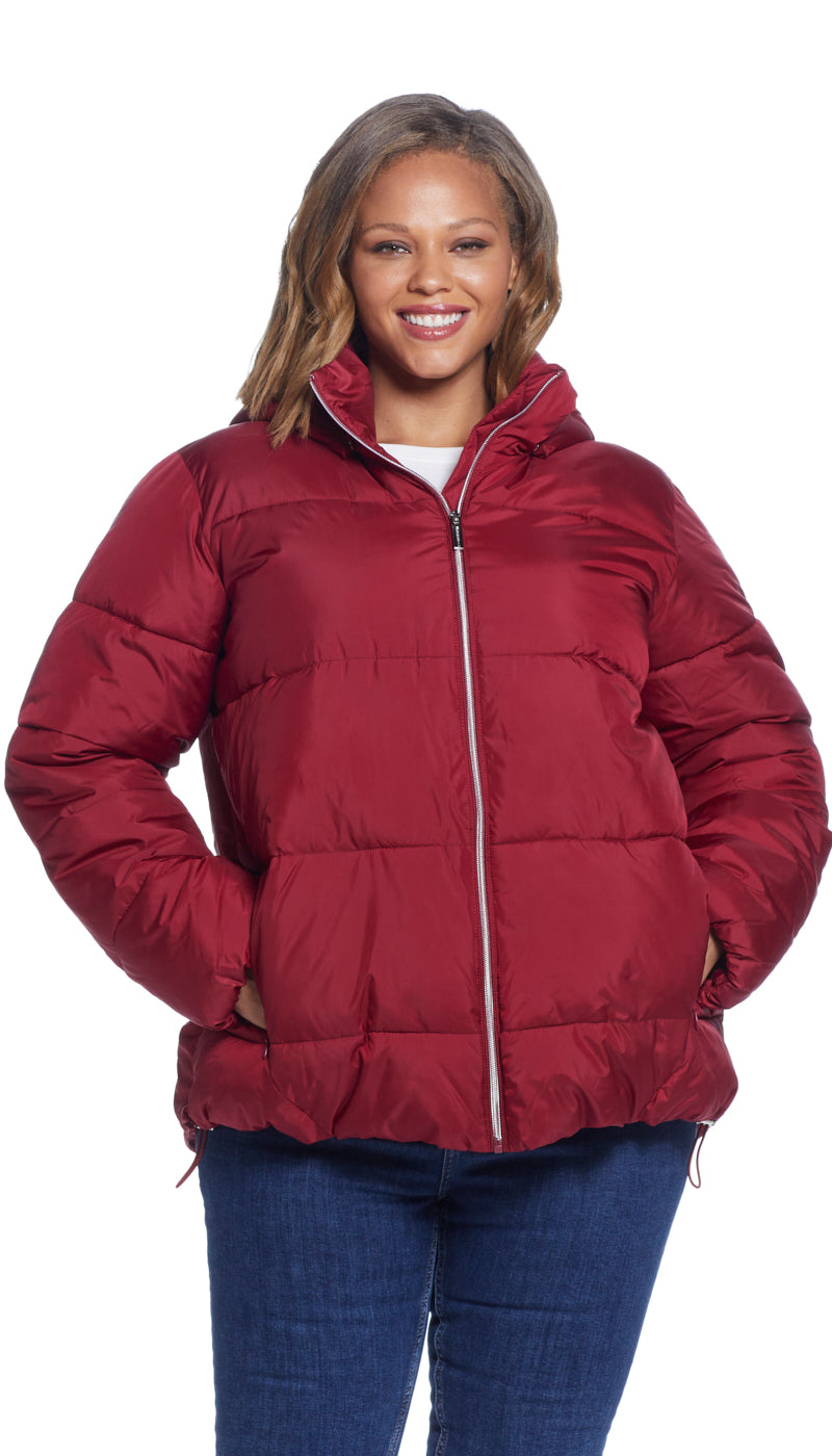 HOODED PUFFER COAT