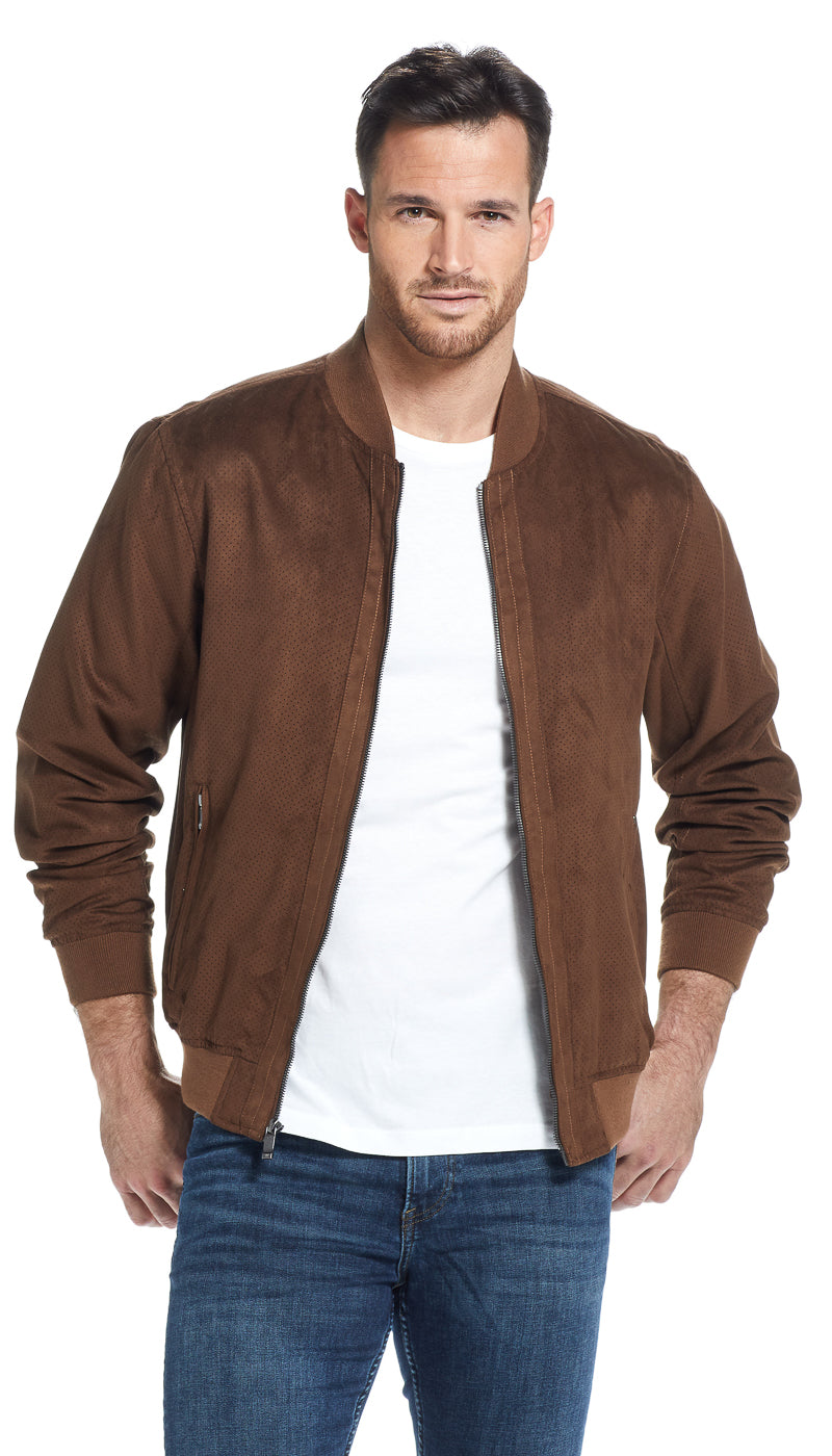 MICROSUEDE BOMBER