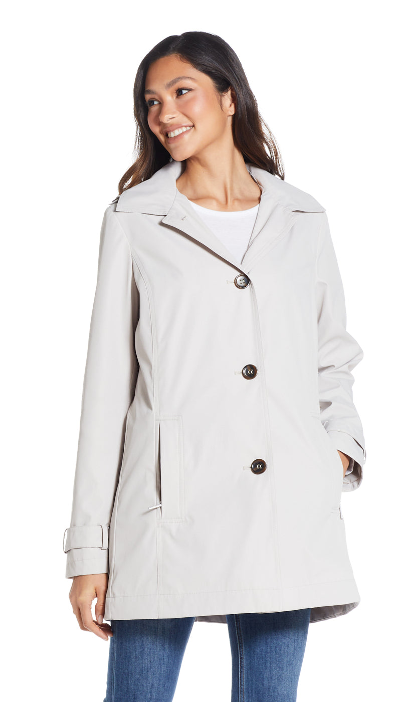 BUTTON FRONT A-LINE TOPPER