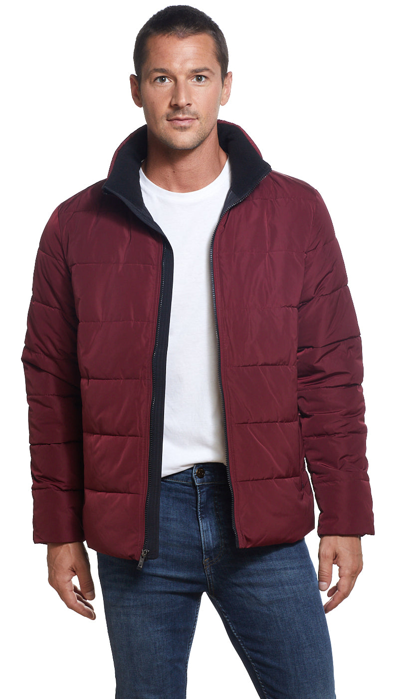 PUFFER JACKET - SANGRIA