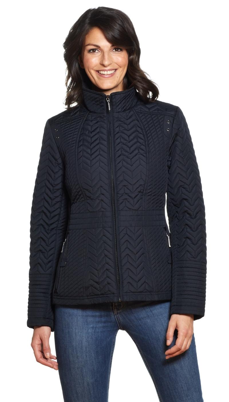 QUILTED JACKET WITH SIDE STRETCH