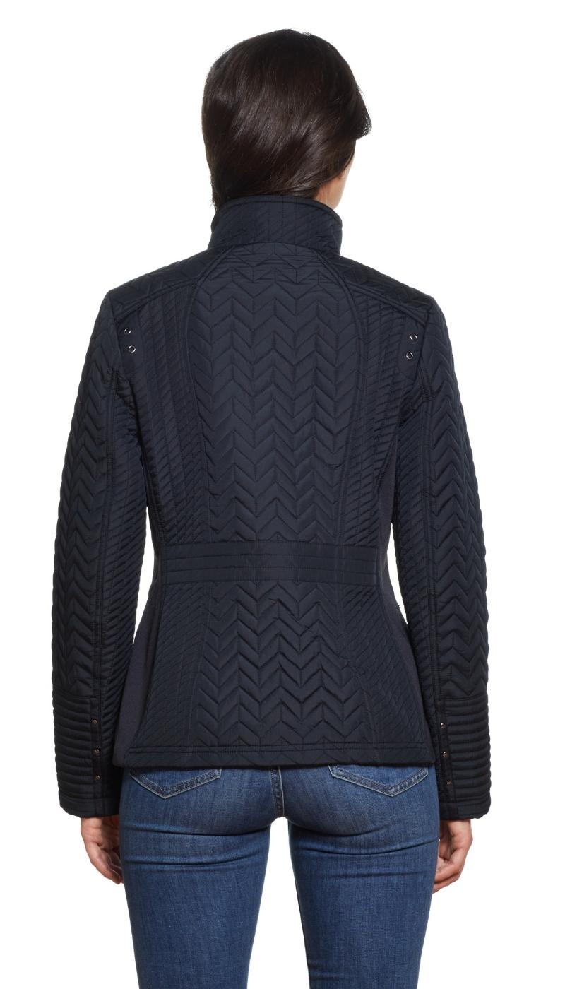 QUILTED JACKET WITH SIDE STRETCH