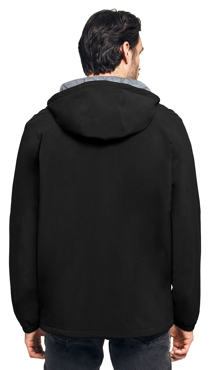 Weatherproof Men's Lightweight Hooded Ultra Stretch Water Resistant Windbreaker Jacket
