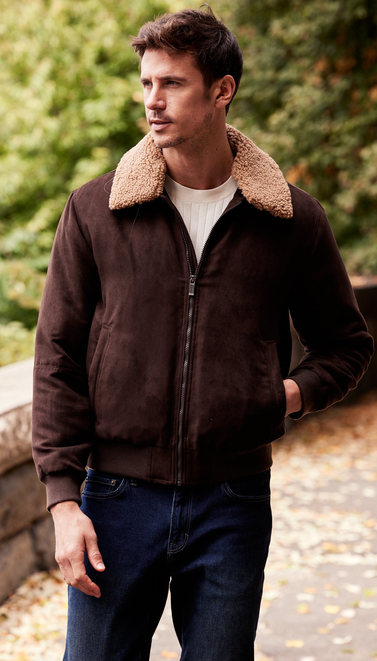 Faux jacket mens best sale