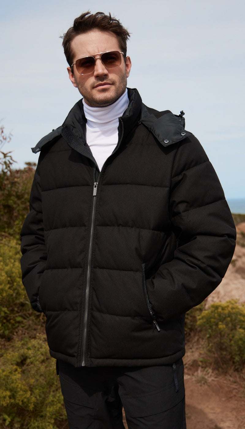 DOBBY OXFORD / CIRE PUFFER JACKET
