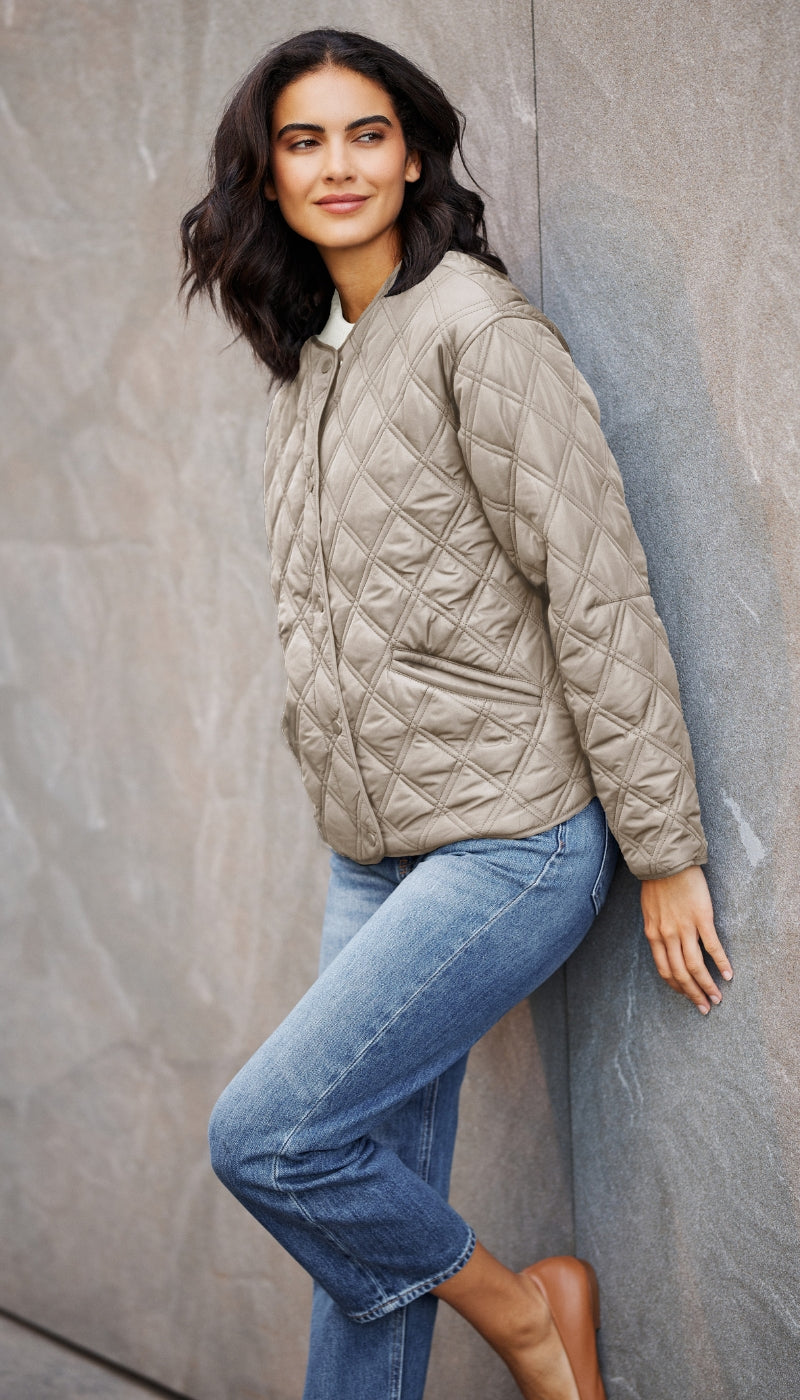 Women's Collarless Quilted Jacket | Weatherproof®