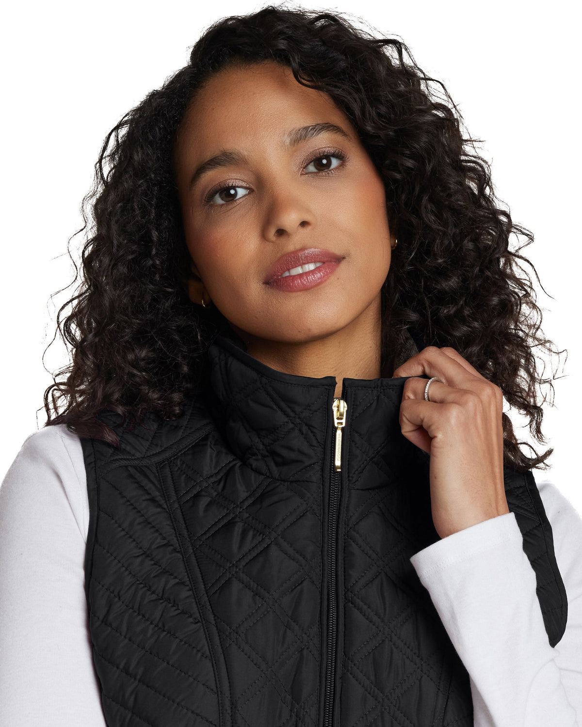 PLUSH LINED QUILTED VEST