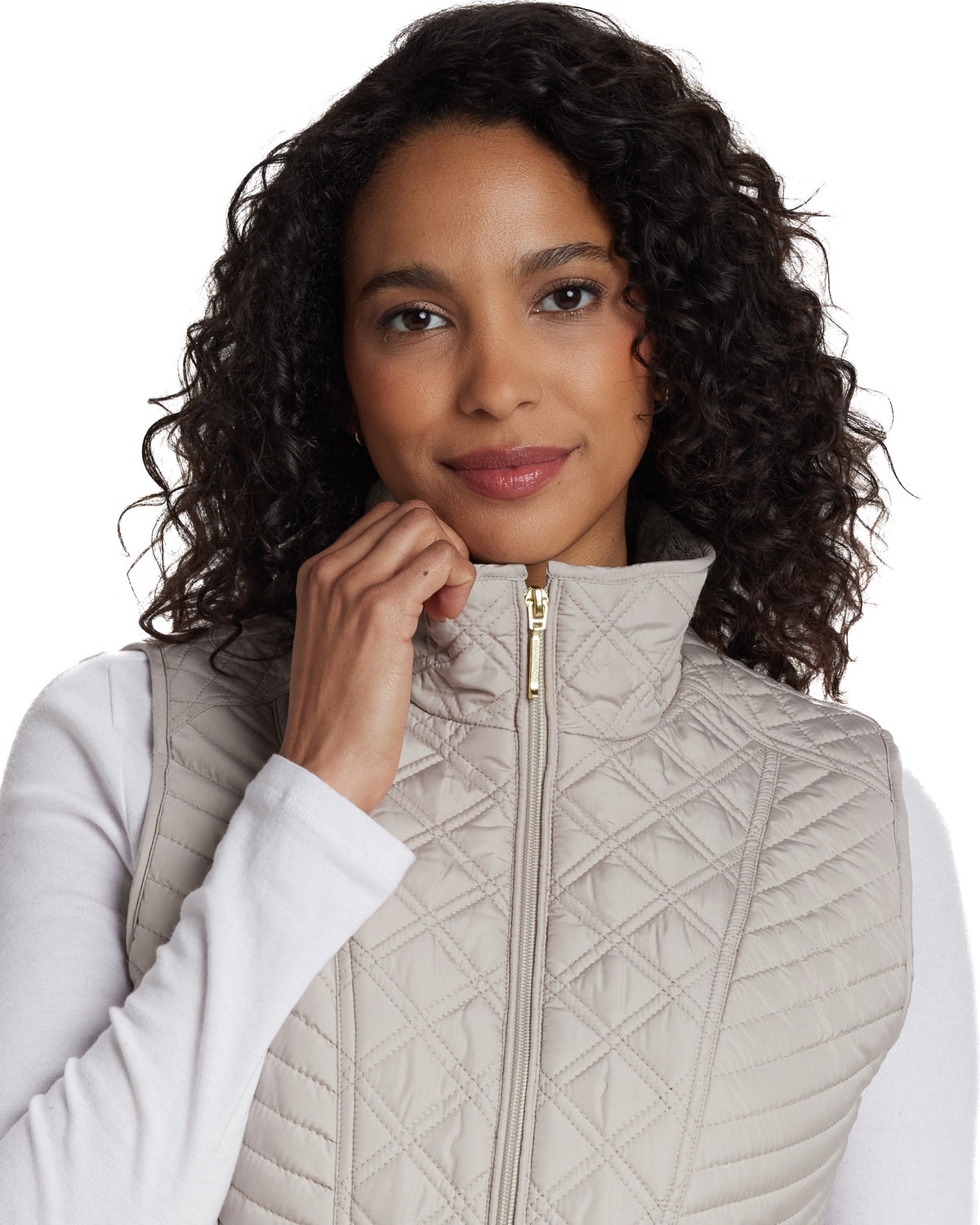 PLUSH LINED QUILTED VEST