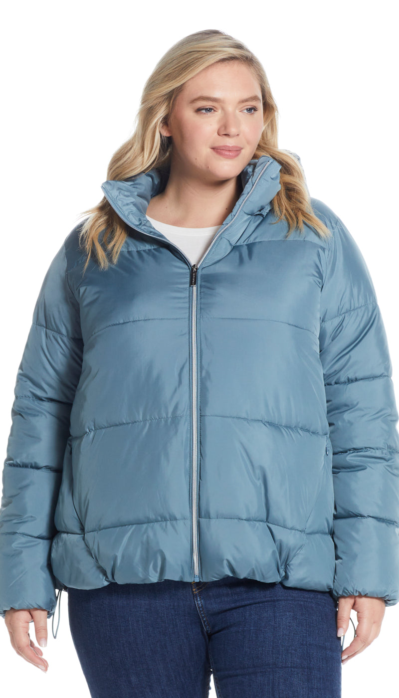 HOODED PUFFER COAT