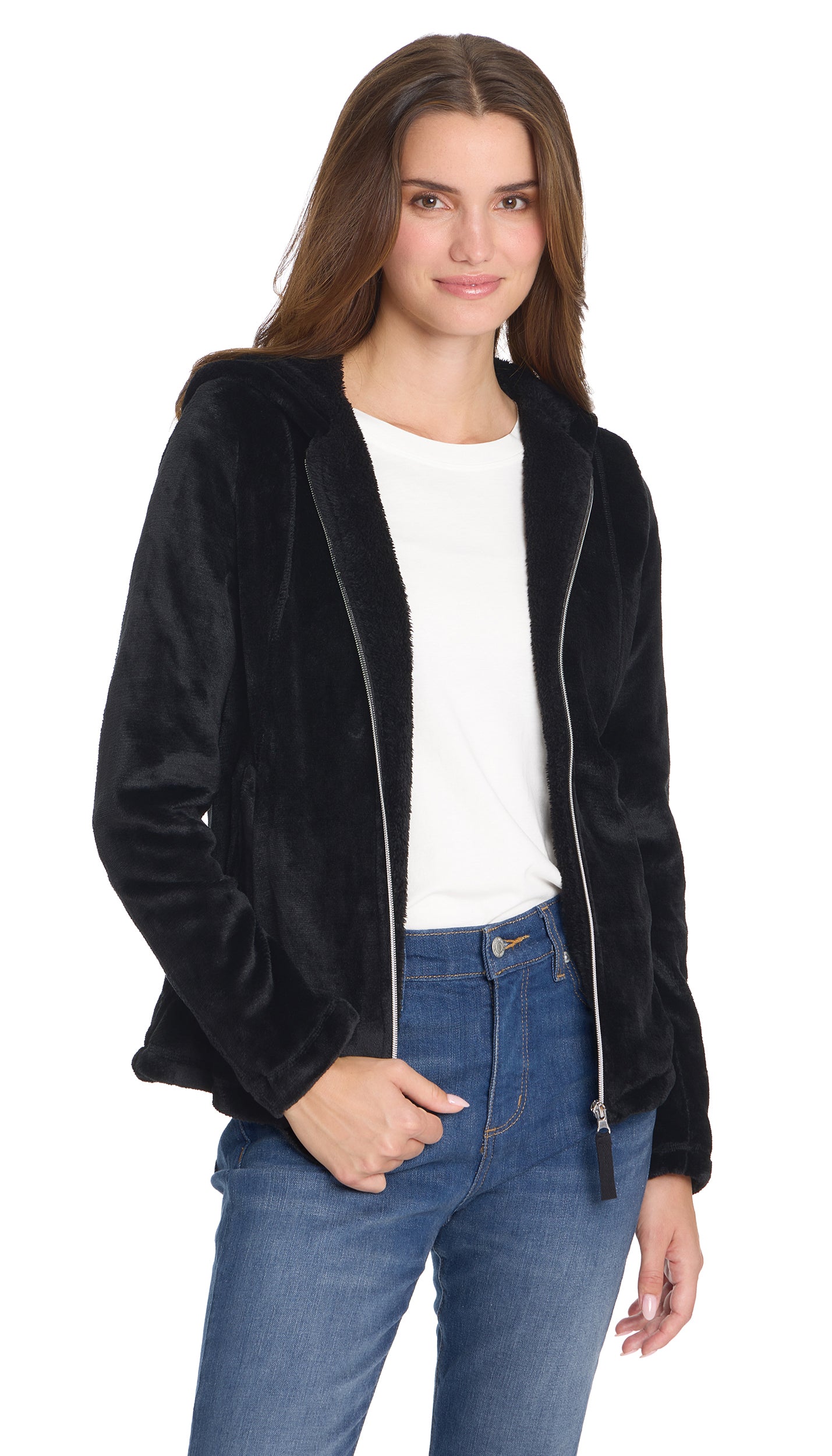 ジャケット・アウター GIUNON drawstring fleece zip-up jacket Women's Hooded Zip Up Fleece Jacket | Weatherproof®