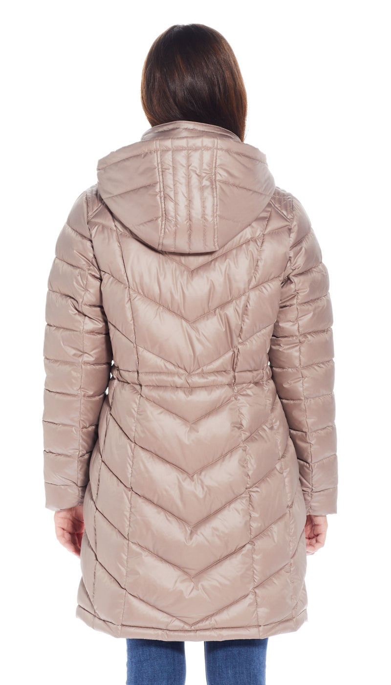 HOODED QUILTED PUFFER JACKET