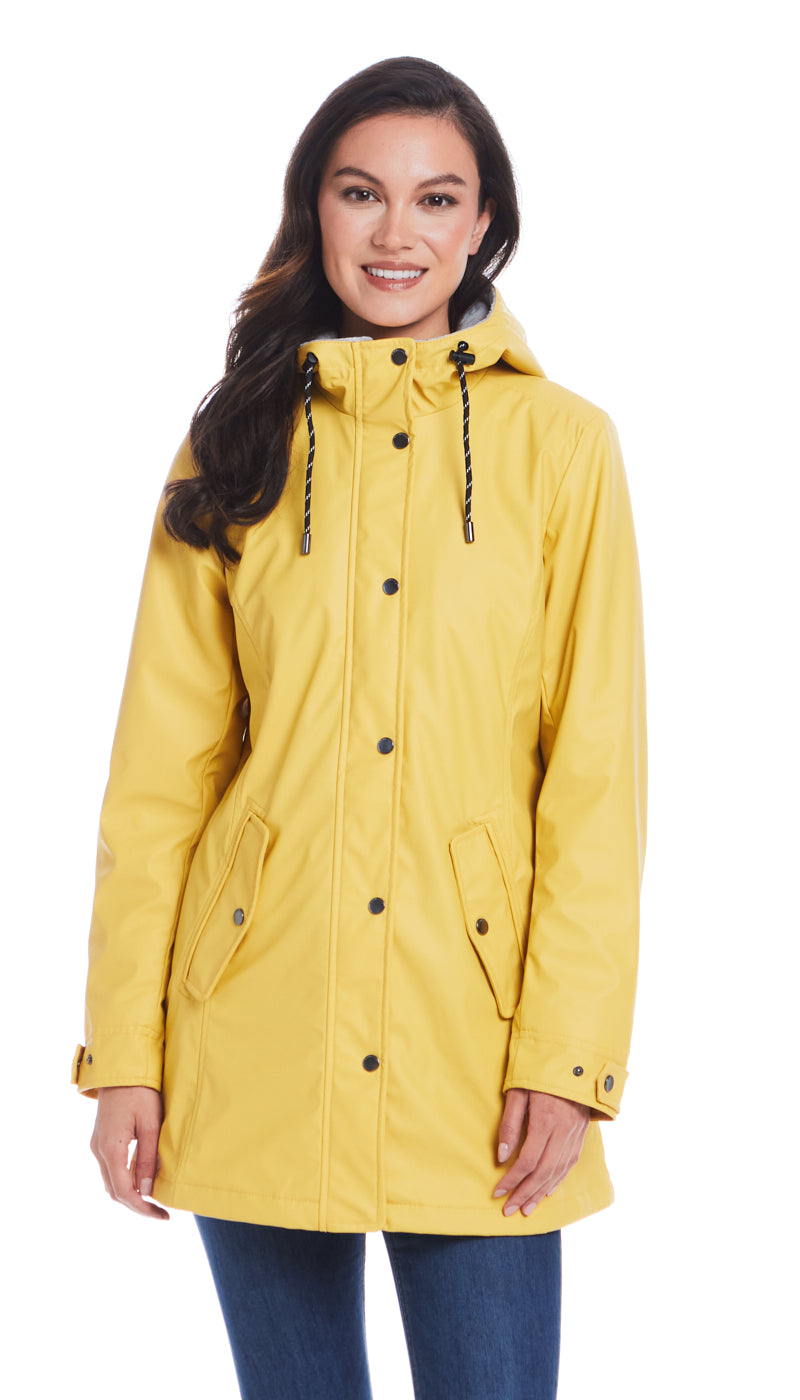 HOODED RAIN SLICKER - MID WEIGHT