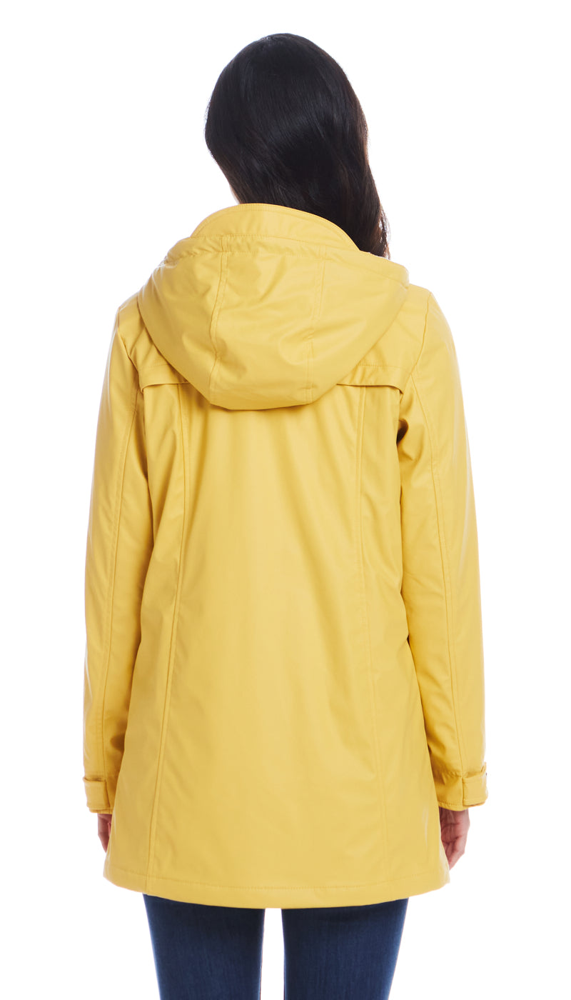 HOODED RAIN SLICKER - MID WEIGHT