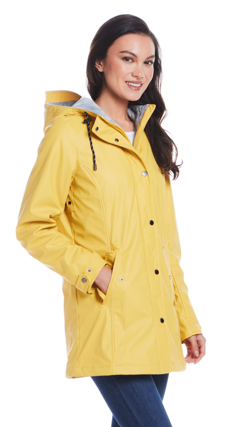 HOODED RAIN SLICKER - MID WEIGHT