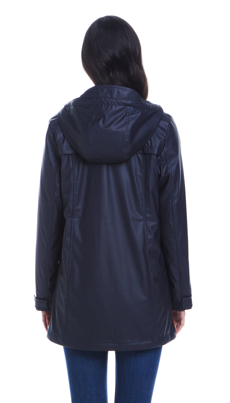 HOODED RAIN SLICKER - MID WEIGHT