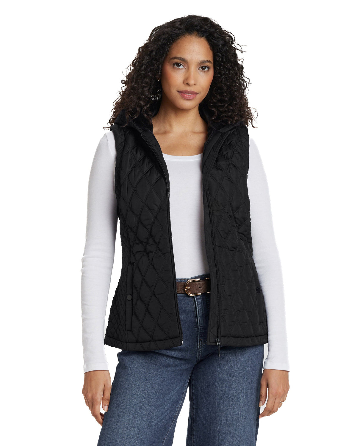 HOODED PUFFER VEST