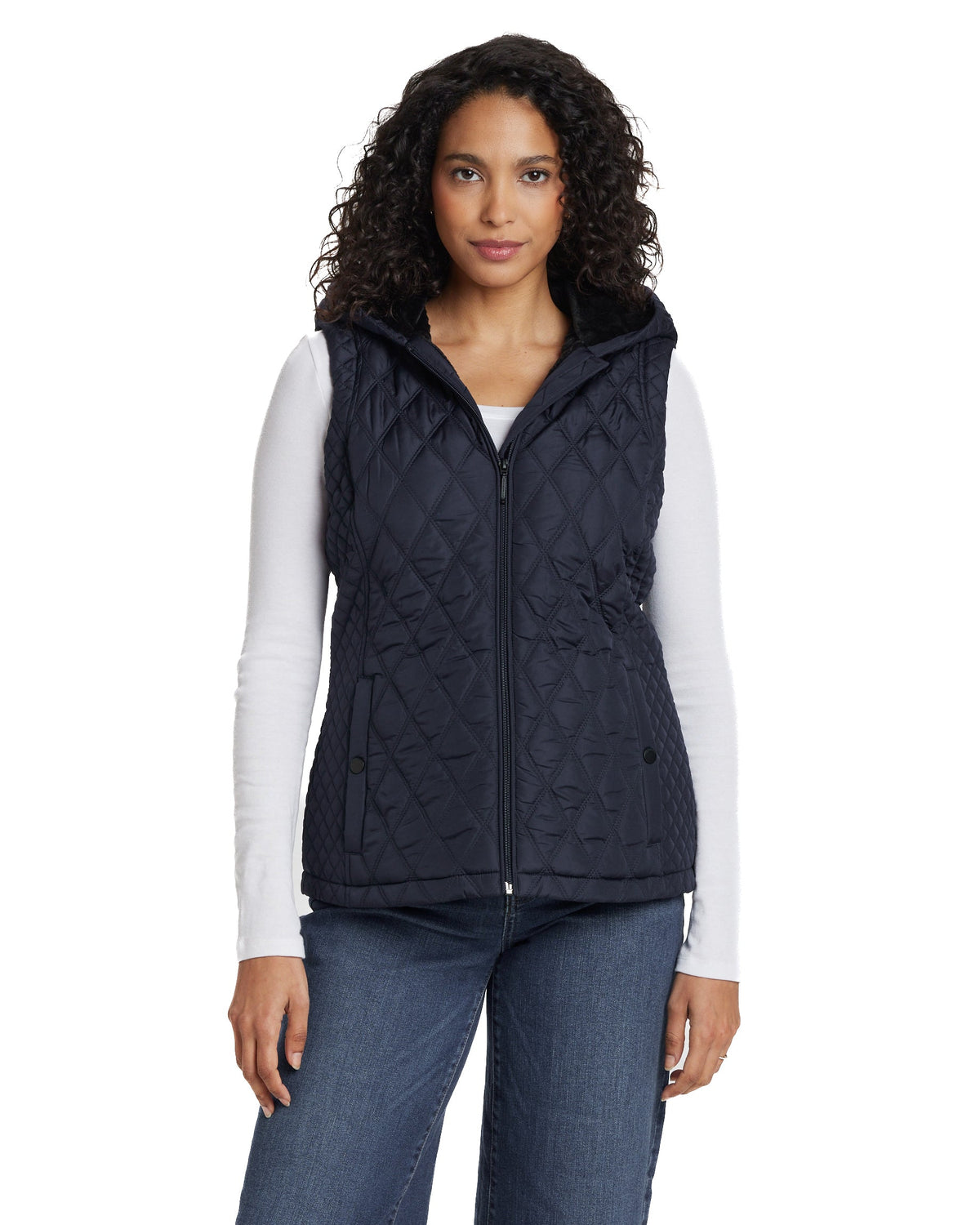 HOODED PUFFER VEST