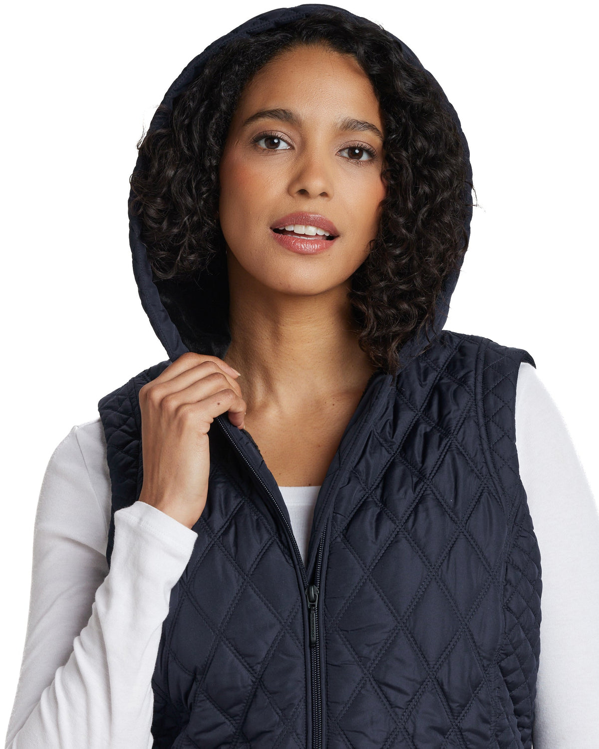 HOODED PUFFER VEST