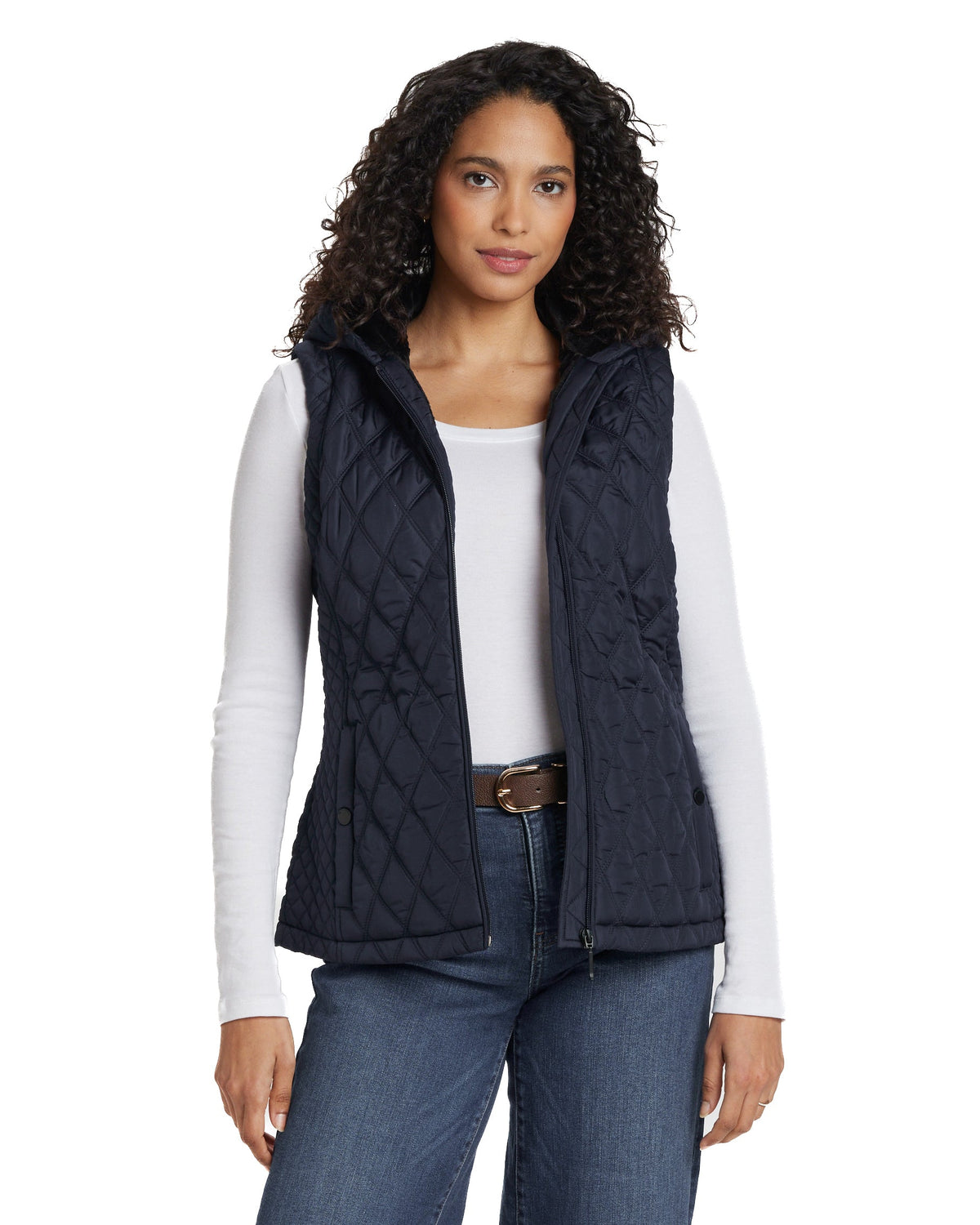 HOODED PUFFER VEST