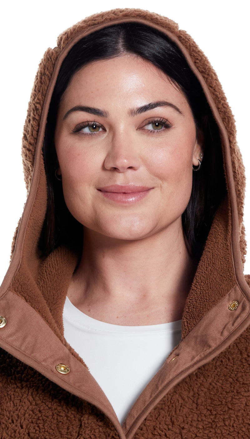 HOODED SHERPA FLEECE