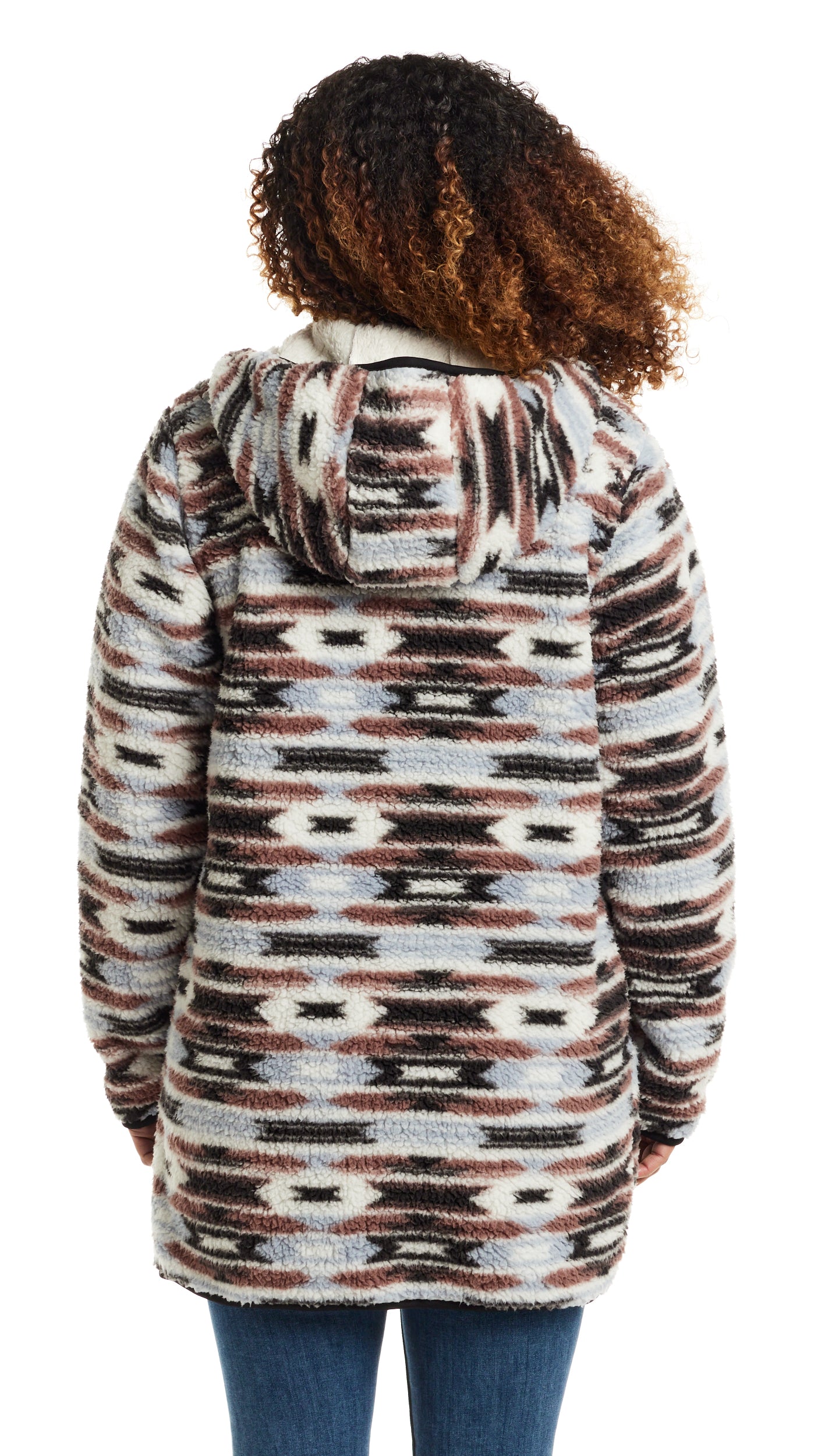 HOODED SHERPA FLEECE
