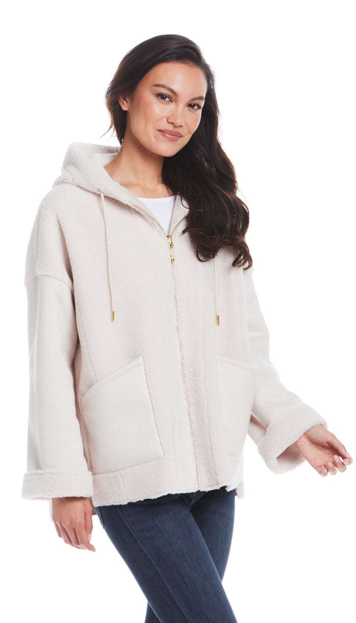 REVERSIBLE FAUX SHEARLING