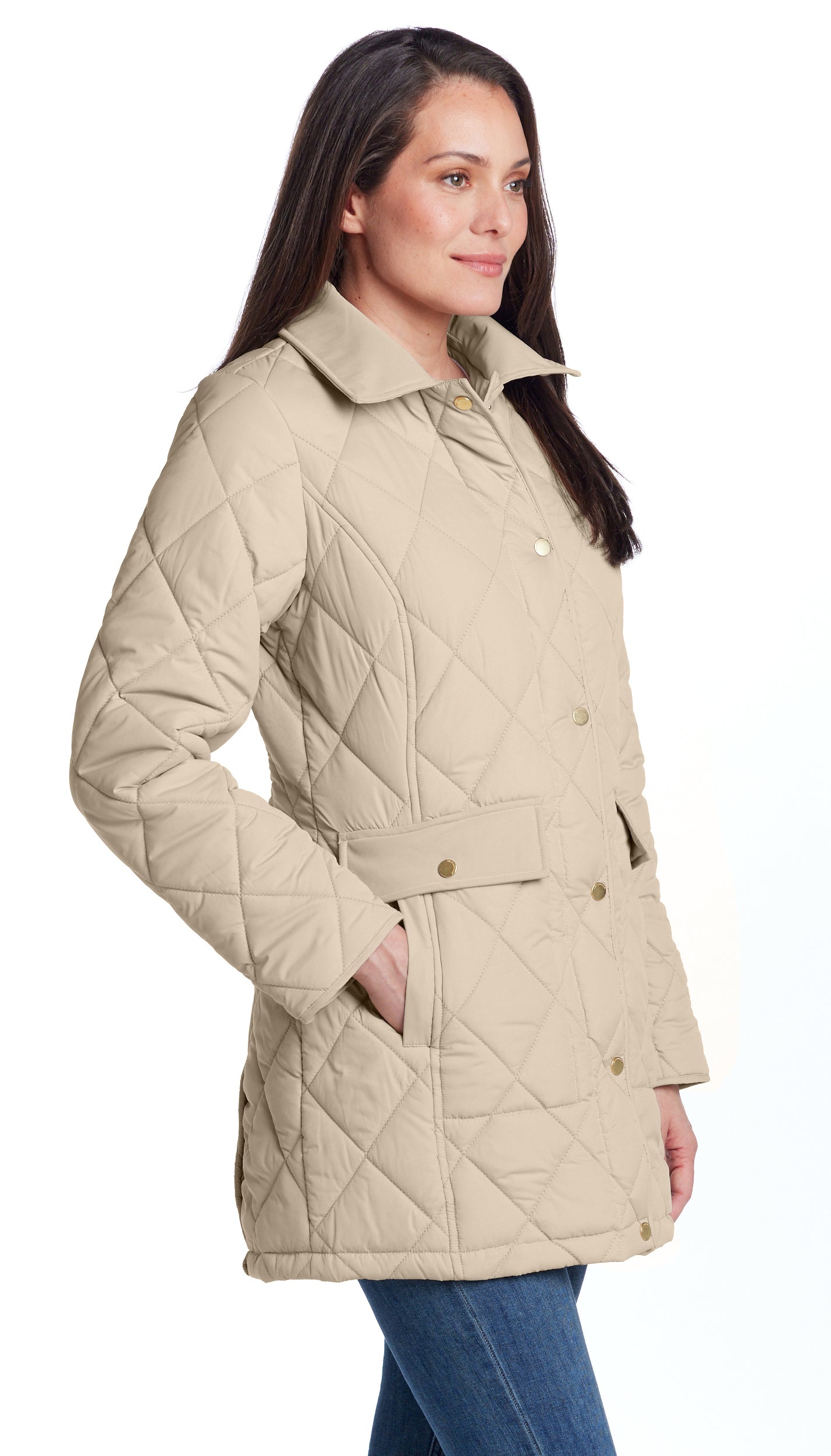 SNAP FRONT QUILTED BARN WALKER